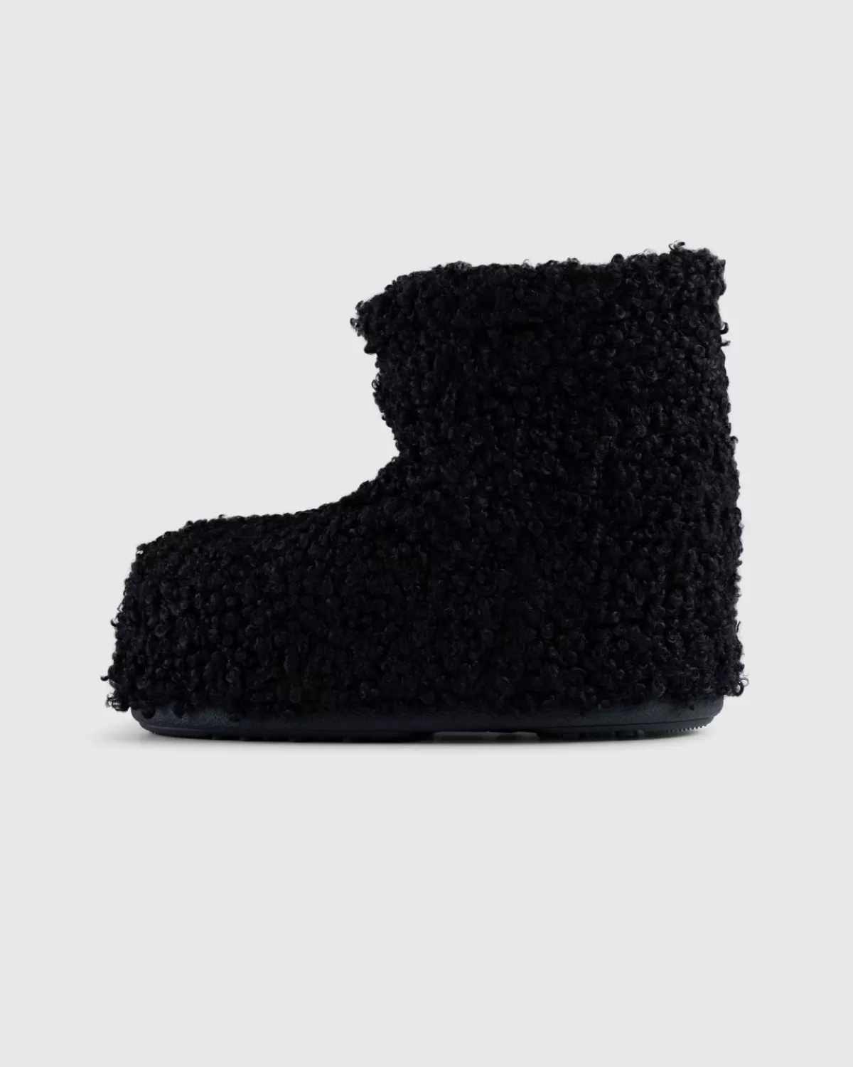 Moon Boot Icon Lage Faux Krullende Laarzen Zwart Discount