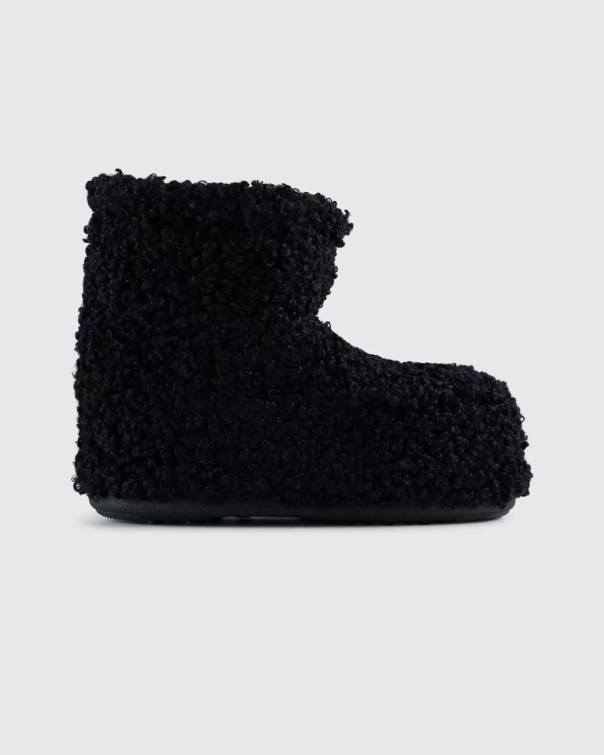 Moon Boot Icon Lage Faux Krullende Laarzen Zwart Discount