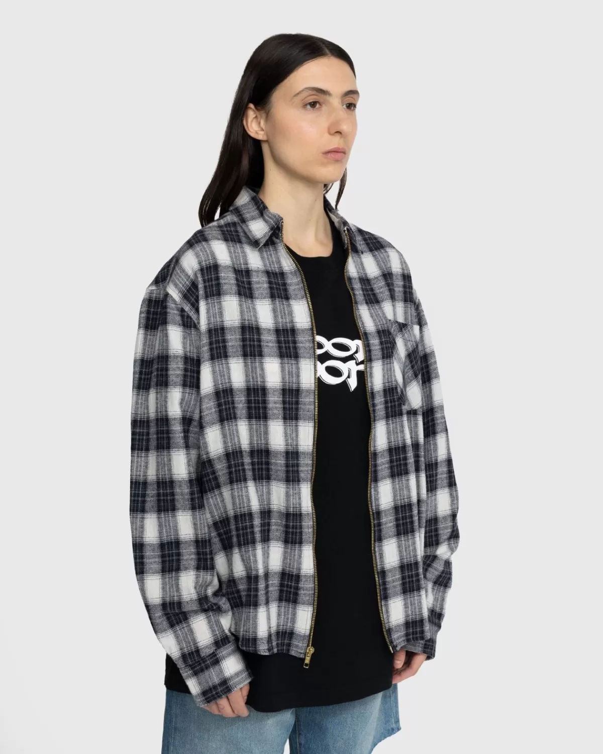 Overhemden^Noon Goons Showdown Zip-Shirt Blauw