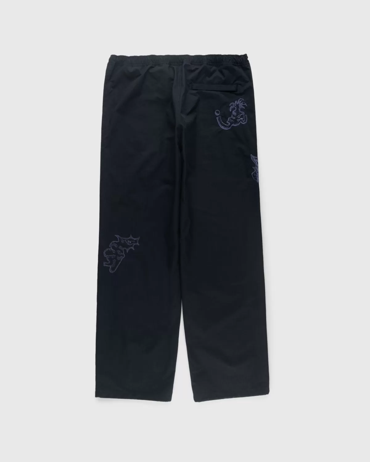 Broek^NTS X Highsnobiety Geborstelde Nylon Trainingsbroek Marineblauw