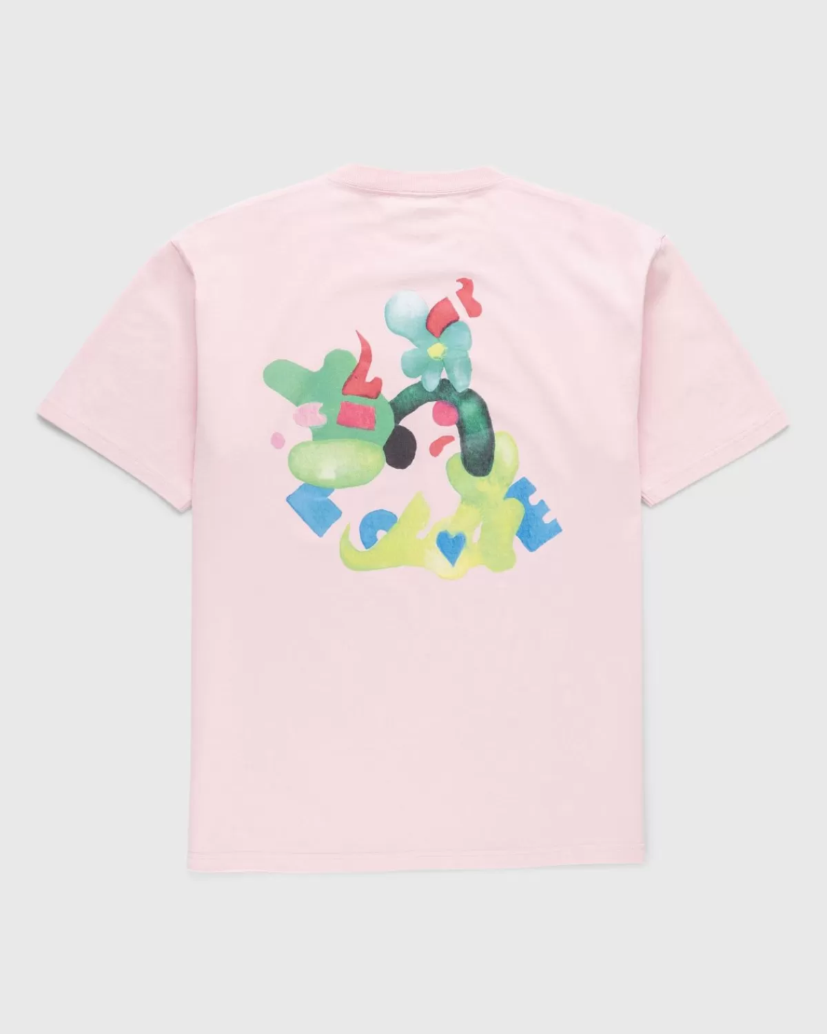 NTS X Highsnobiety Grafisch T-Shirt Roze Hot