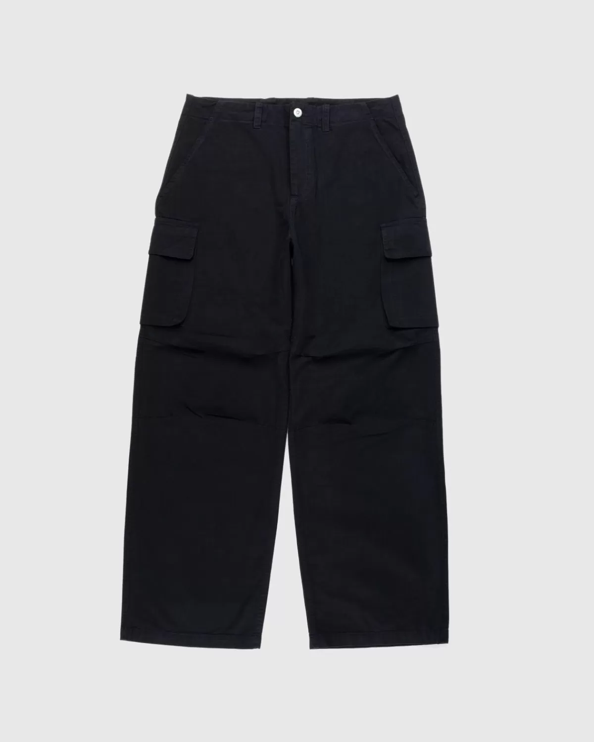 Broek^Our Legacy Onze Erfenis Mount Cargo Black Canvas