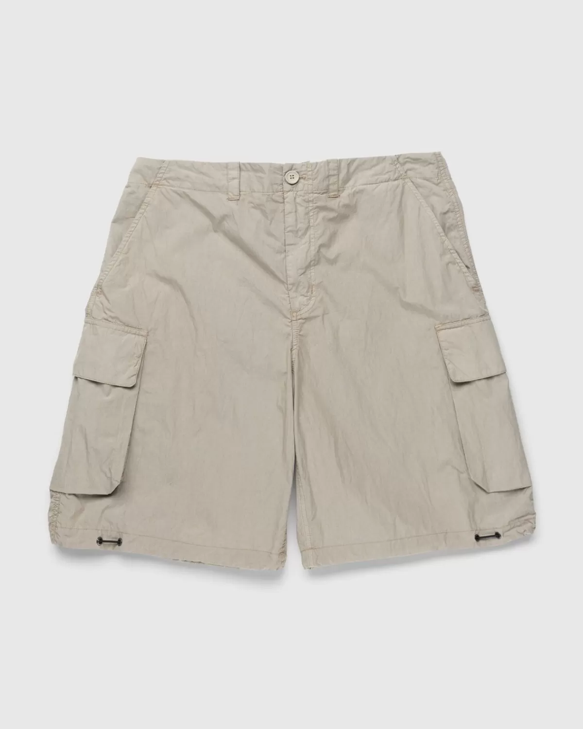 Korte Broek^Our Legacy Onze Erfenis: Mount Shorts Metallic Sand Parachute Poplin