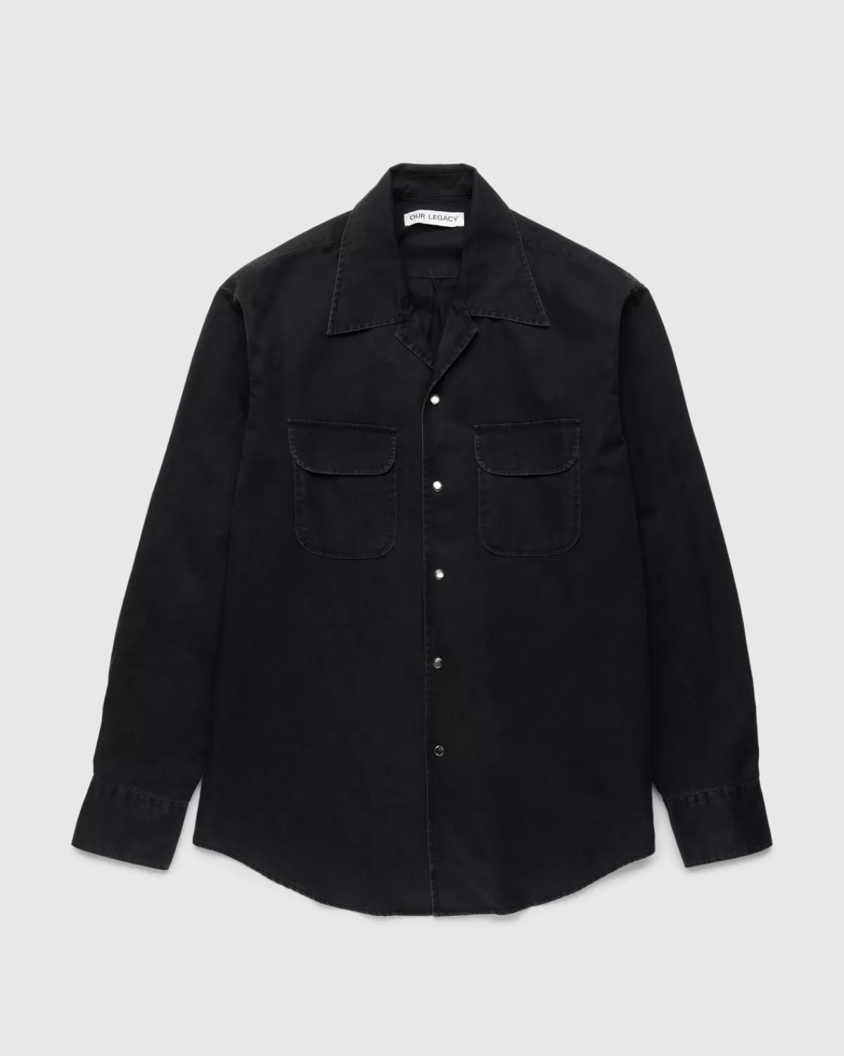 Overhemden^Our Legacy Onze Erfenis Poco Shirt Black Cosmic Twill