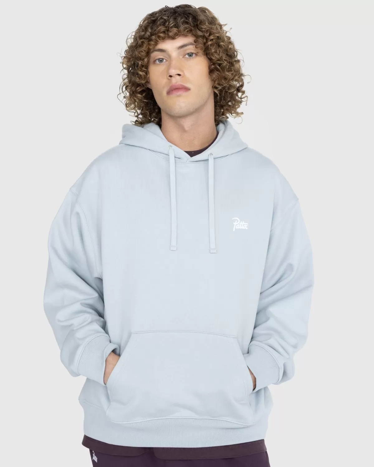 Patta Basic Capuchon Trui Parelblauw Best Sale