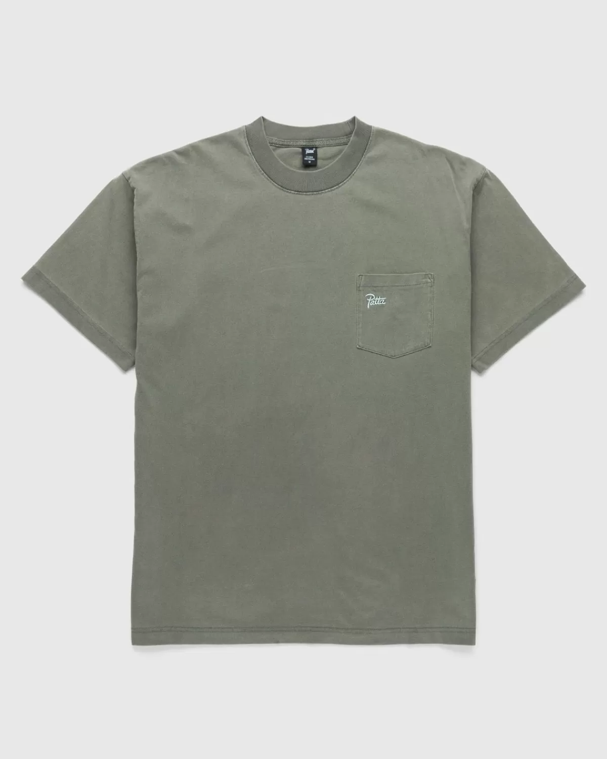 Patta Basic Gewassen T-Shirt Met Zak Kever Hot