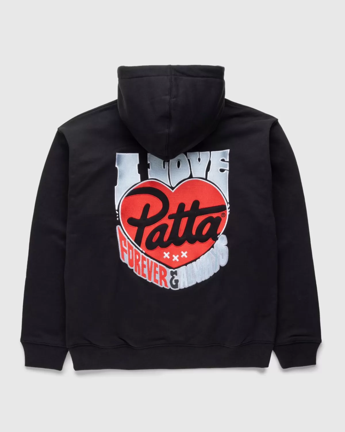 Patta Forever And Always Boxy Hoodie Zwart New