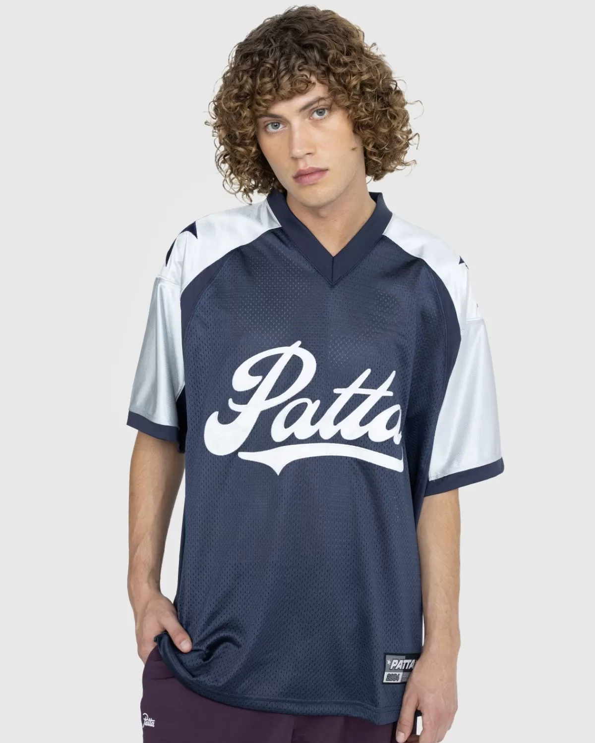 Patta Respect Voetbalshirt Blue Nights/Pearl Blue New