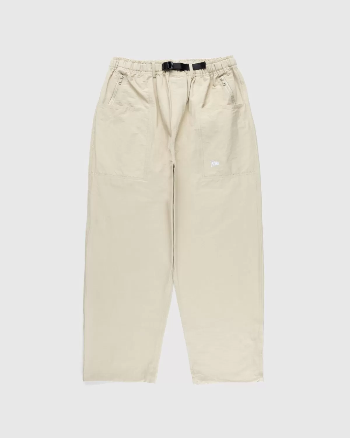 Broek^Patta Tactische Chino Met Riem, Witte Peper