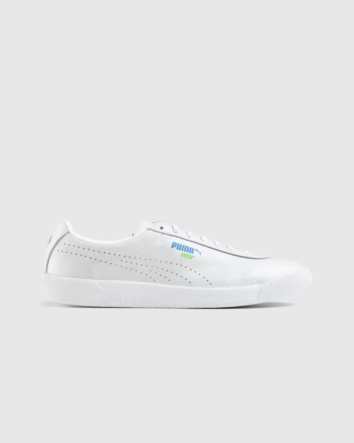 Puma Star Tennis Whites Wit/Ultra Blauw/Groen Outlet