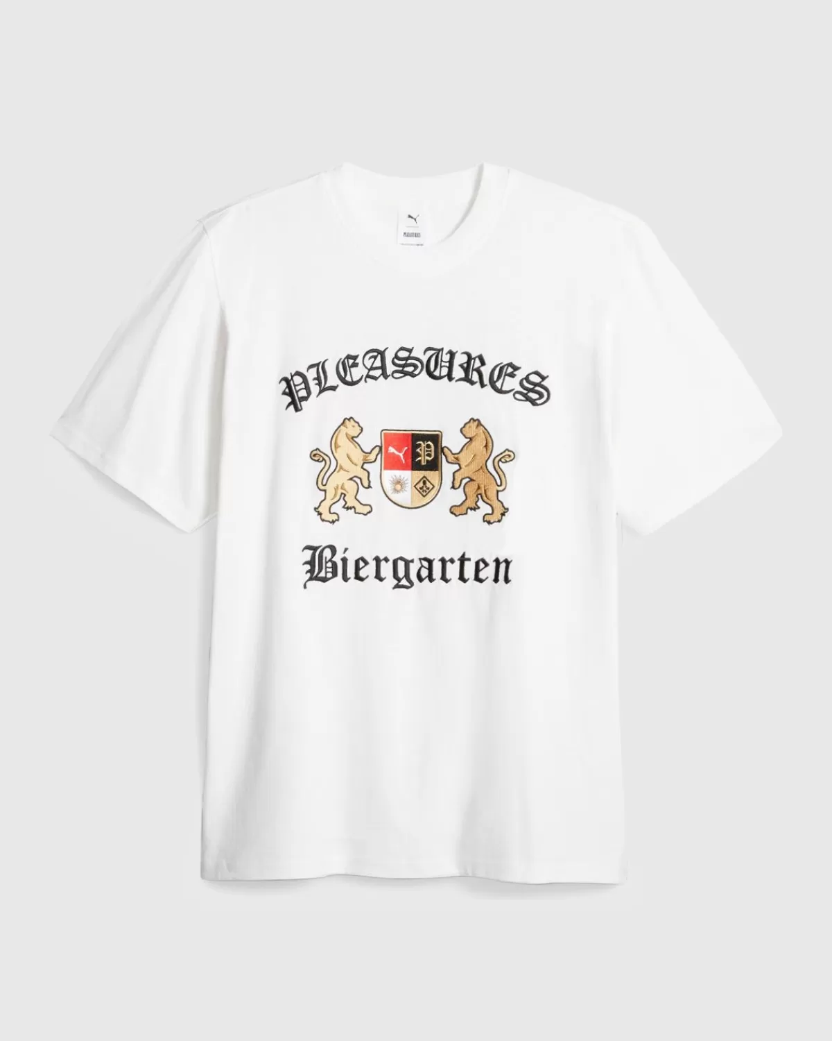 Puma X Pleasures Biergarten T-Shirt Wit Online