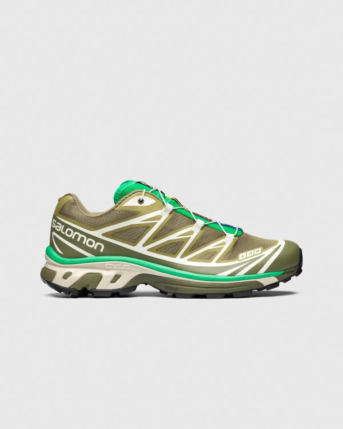 Salomon Xt-6 Gedroogd Kruid/Diep Korstmosgroen/Heldergroen Outlet