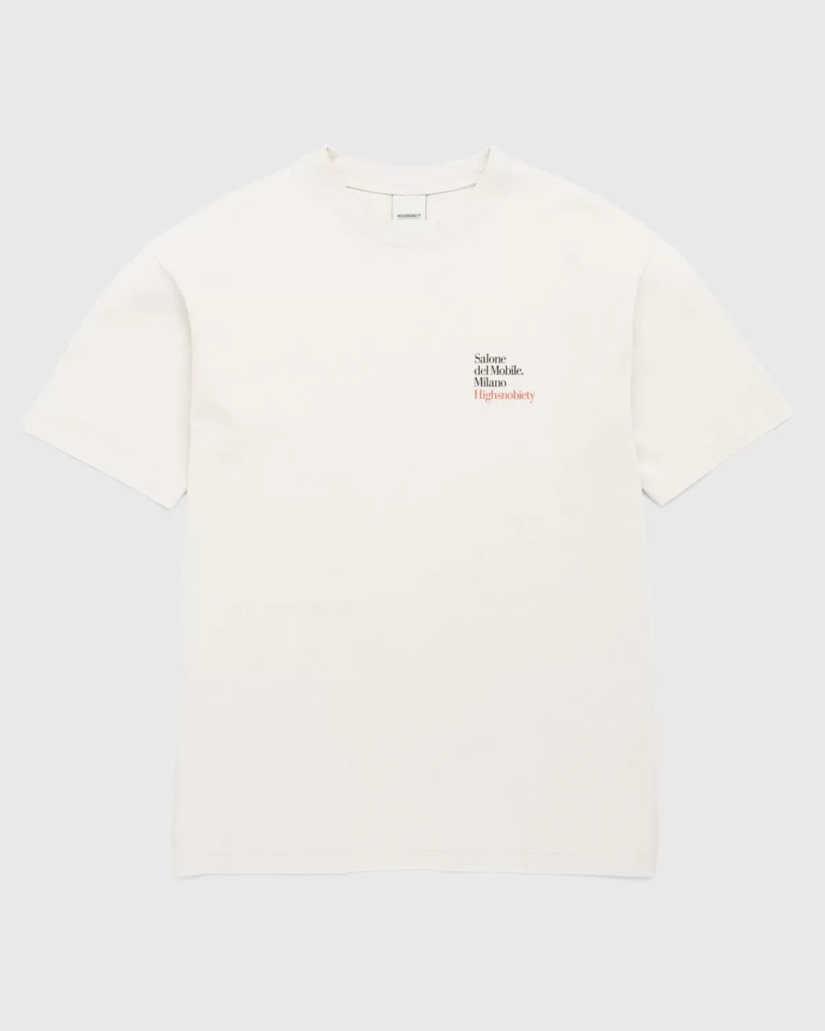 Salone del Mobile X Highsnobiety Logo T-Shirt Eierschaal Cheap