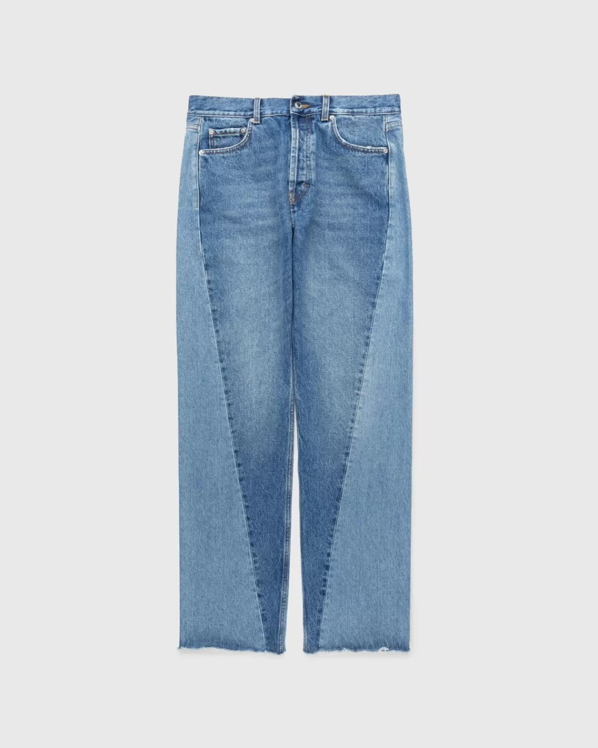 Broek^Séfr Sefr Jeans Met Gedraaide Snit, Twee Split-Indigo