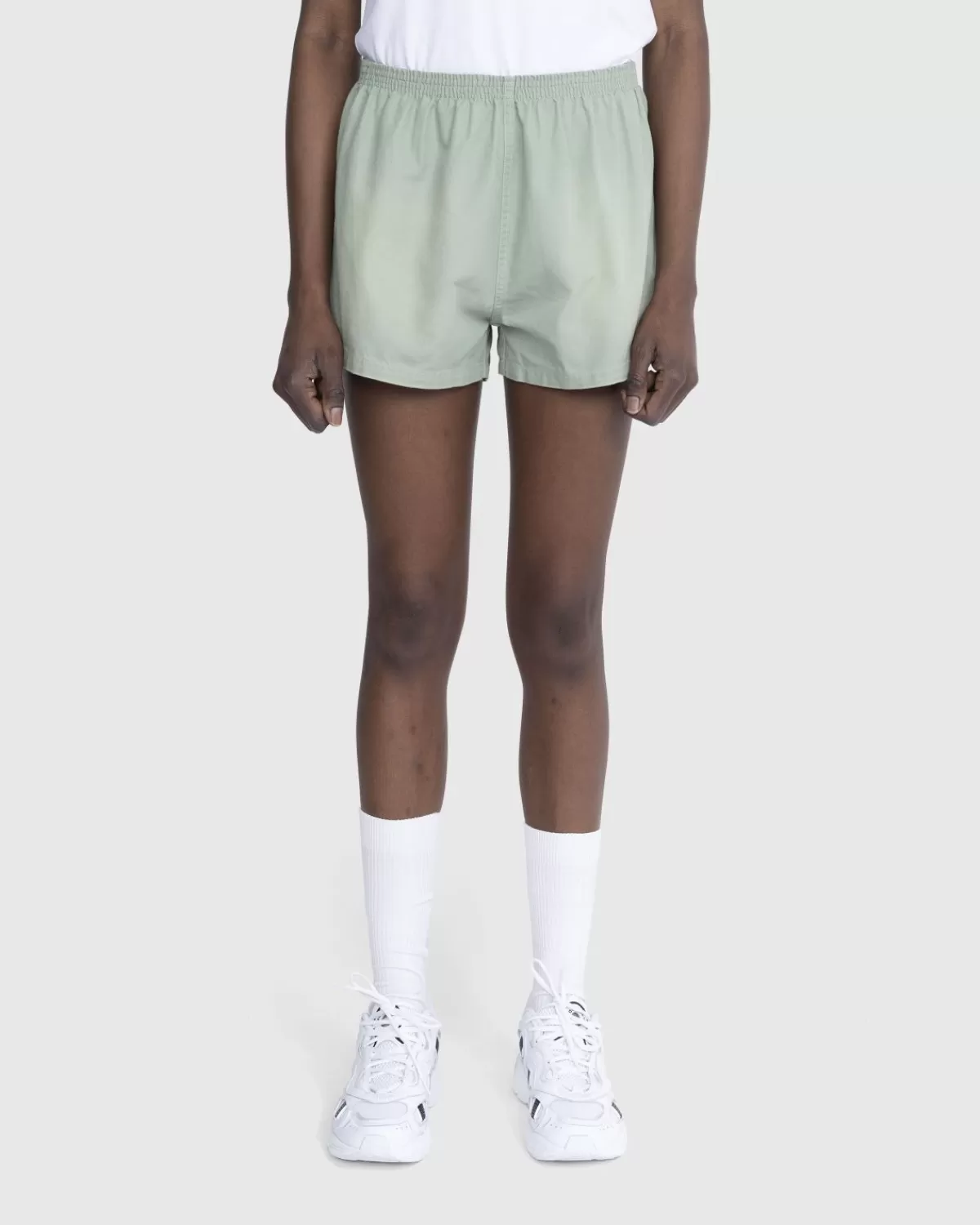 Korte Broek^Stockholm Surfboard Club - Lichtgewicht Katoenen Canvas Shorts Sage