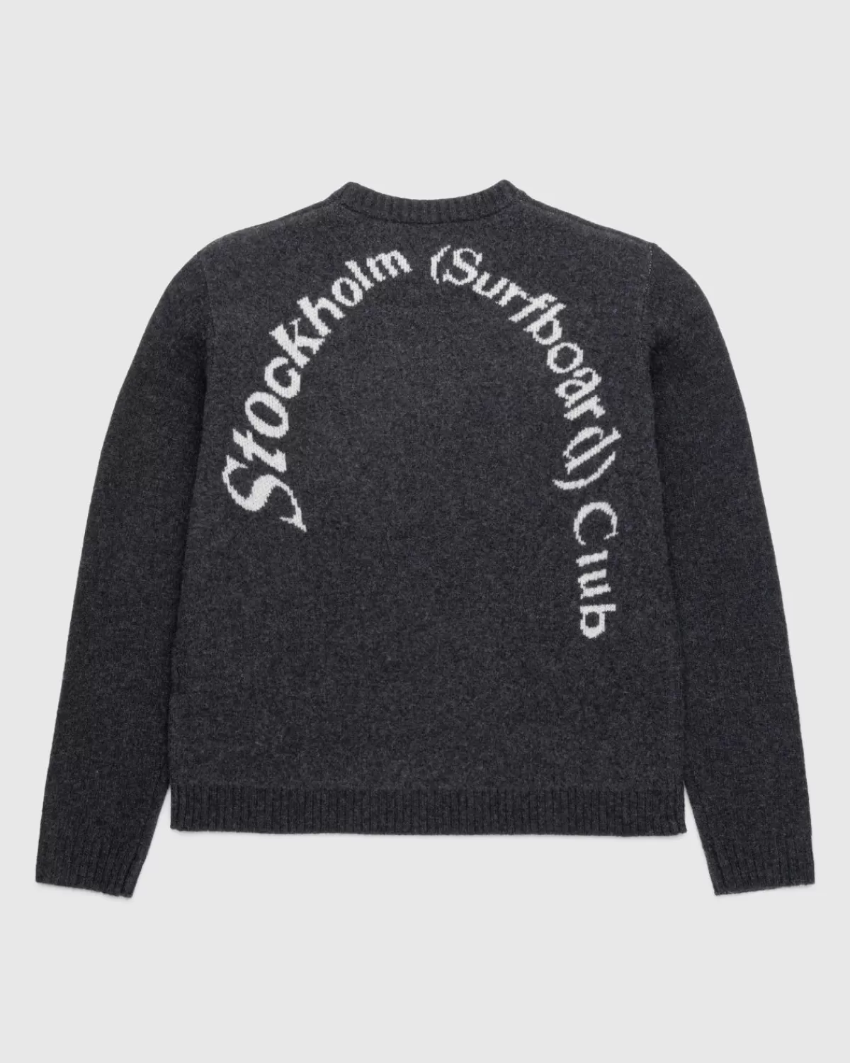 Gebreide Kleding^Stockholm Surfboard Club Gebreide Logo Trui Zwart