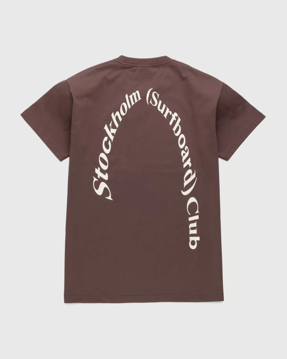 Stockholm Surfboard Club Logo T-Shirt Bruin Shop