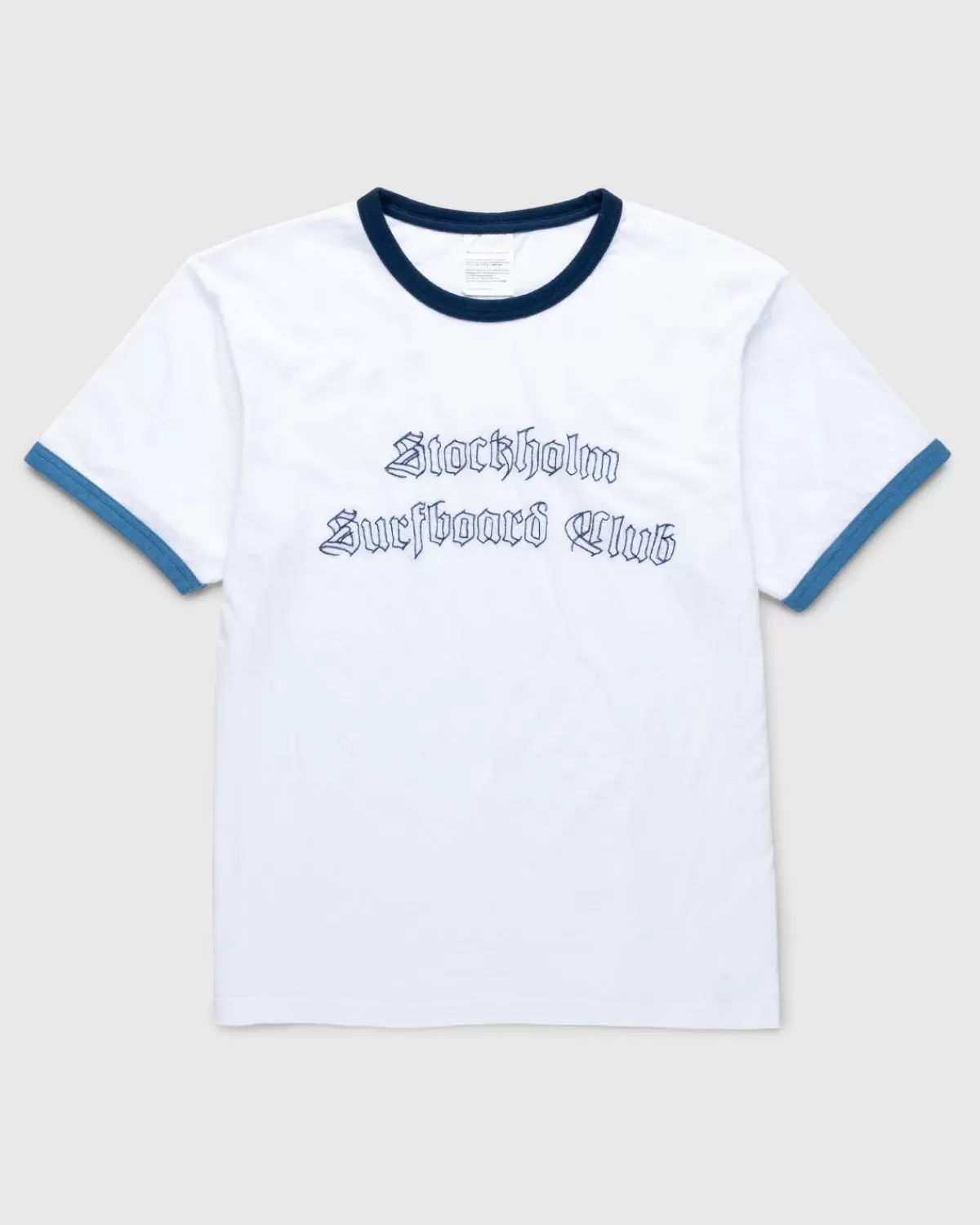 Stockholm Surfboard Club Ringer T-Shirt Wit Store