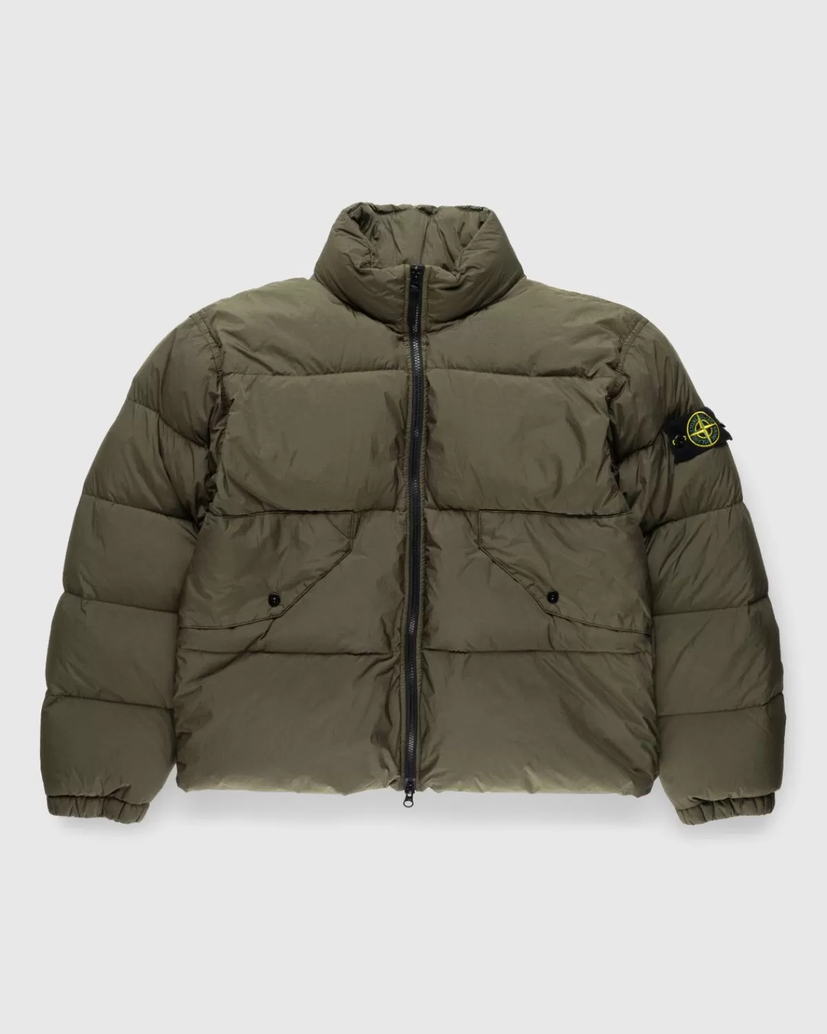 Bovenkleding^Stone Island - Donsjack Van Gerecycled Nylon, Olijfgroen