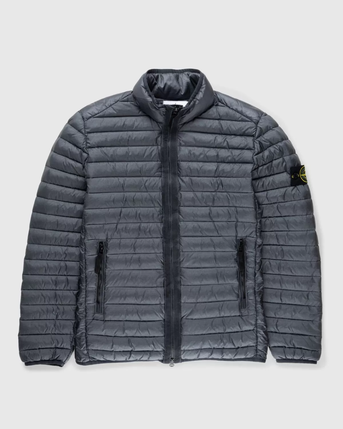 Bovenkleding^Stone Island - Opvouwbaar Donsjack Van Gerecycleerd Nylon Loodgrijs