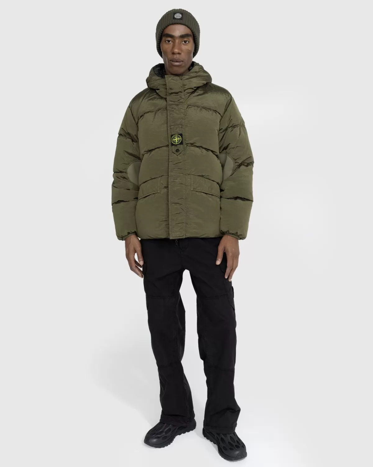 Bovenkleding^Stone Island Donsjack Olijfgroen