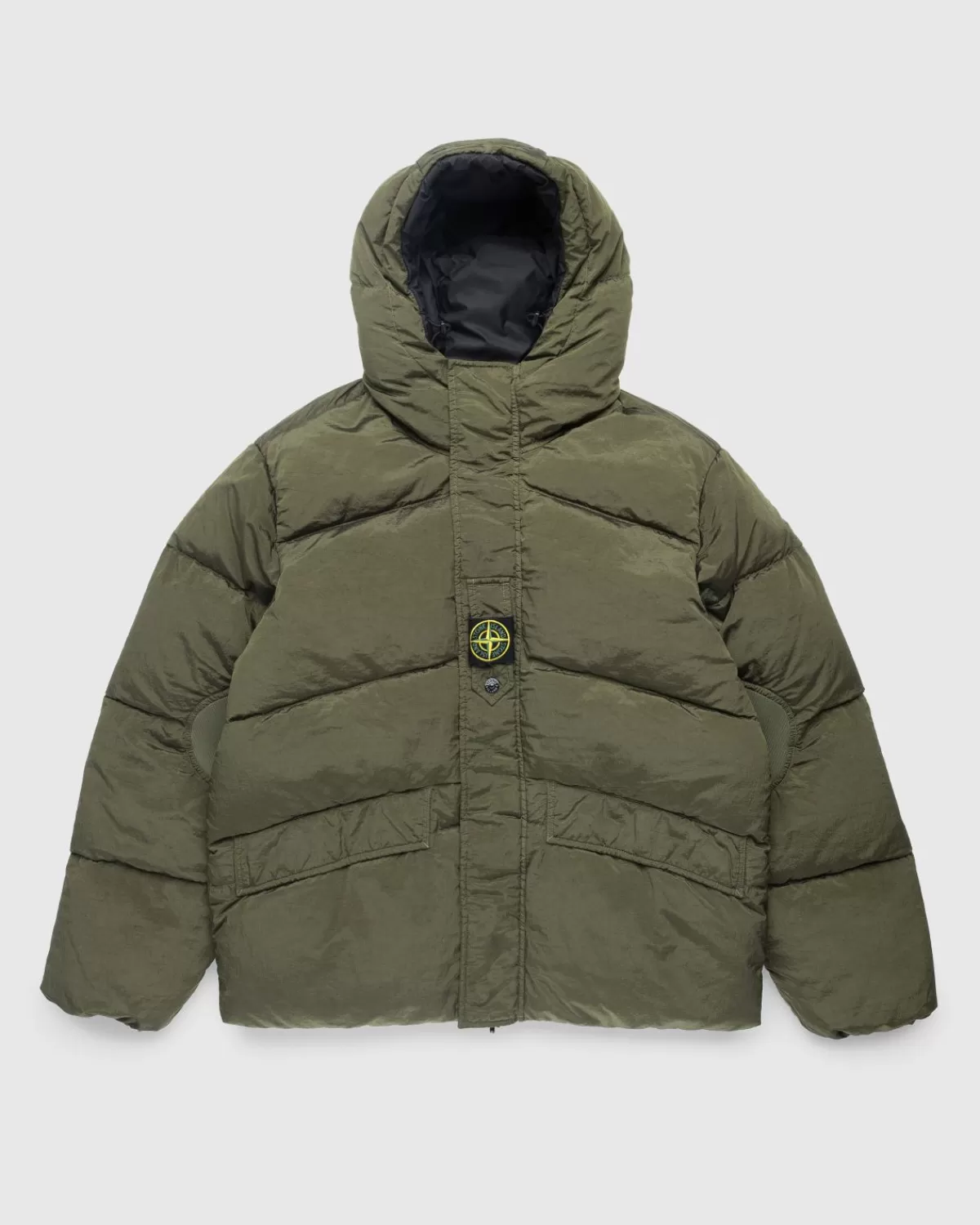 Bovenkleding^Stone Island Donsjack Olijfgroen