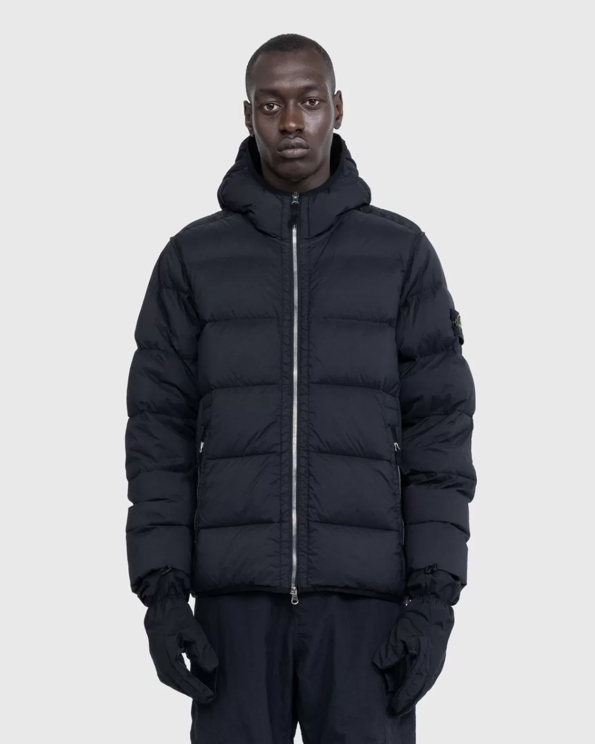 Bovenkleding^Stone Island Echt Donsjack Zwart