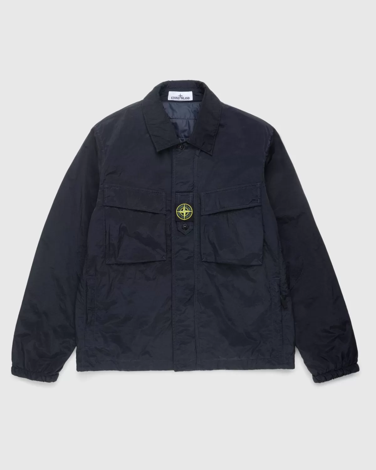 Bovenkleding^Stone Island Lichtgewicht Overhemdjack Blauw