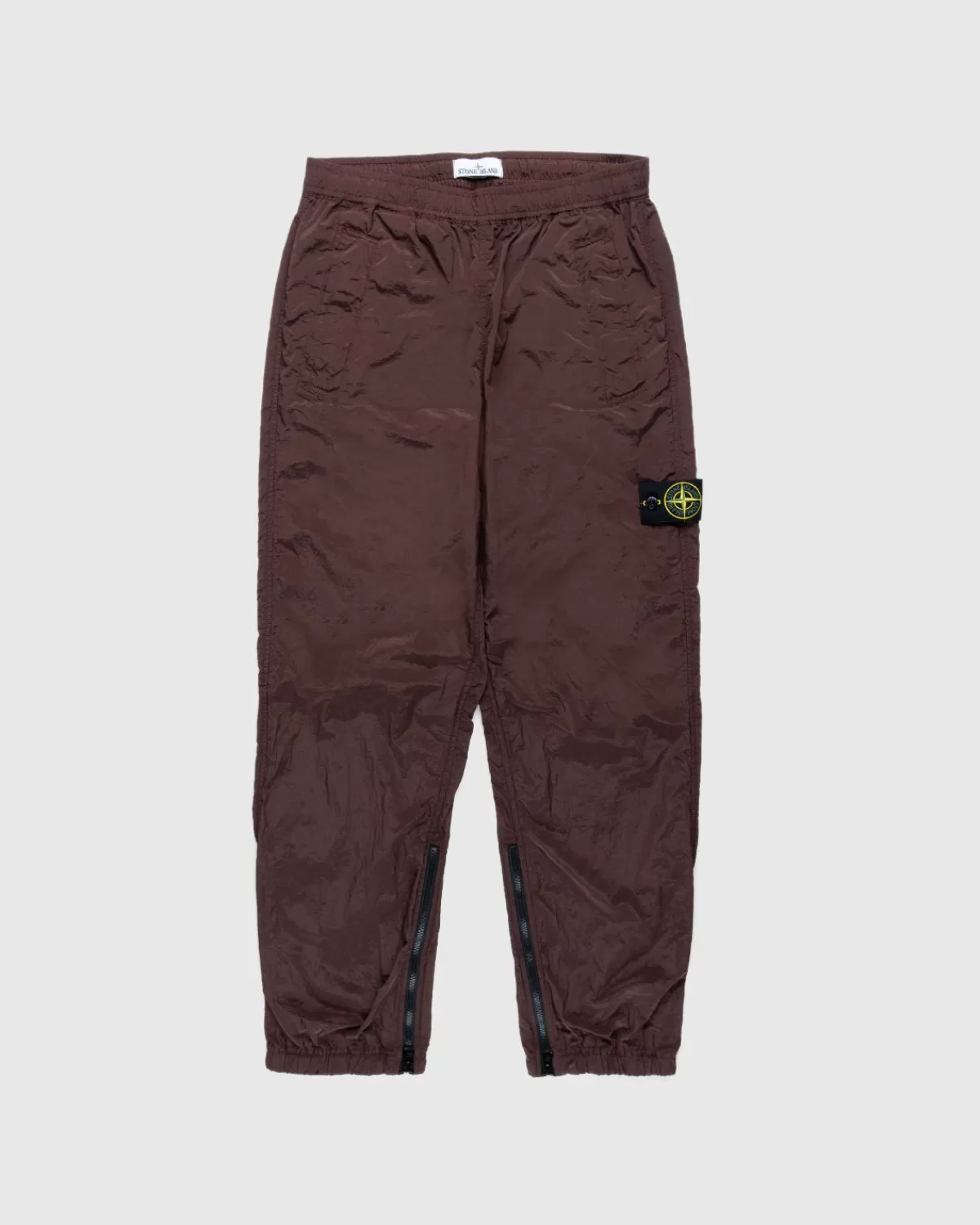 Broek^Stone Island Nylon Metalen Broek Kastanjebruin