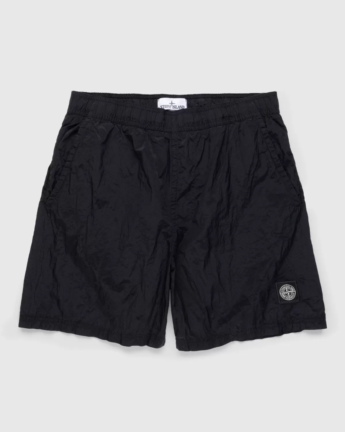 Korte Broek^Stone Island Nylon Metalen Strandshort Zwart