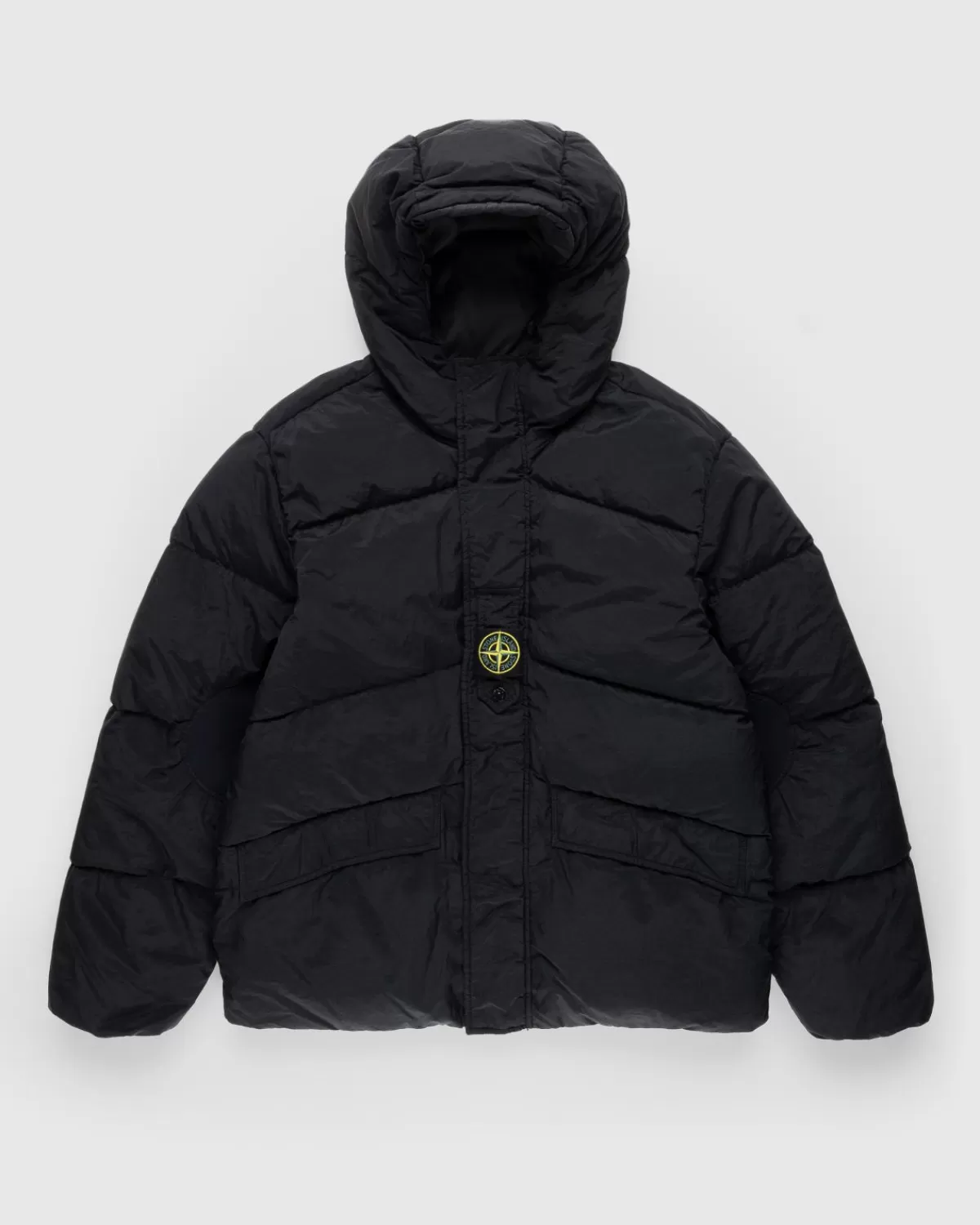 Bovenkleding^Stone Island Omkeerbaar Nylon Metalen Donsjack Zwart