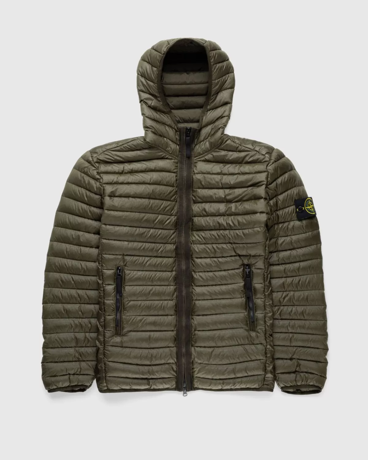 Bovenkleding^Stone Island Opvouwbaar Donsjack Van Gerecycled Nylon, Olijfgroen