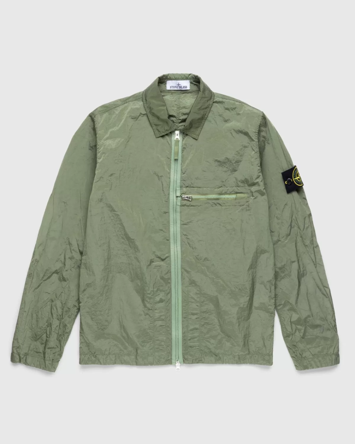 Overhemden^Stone Island Overshirt Groen 10919