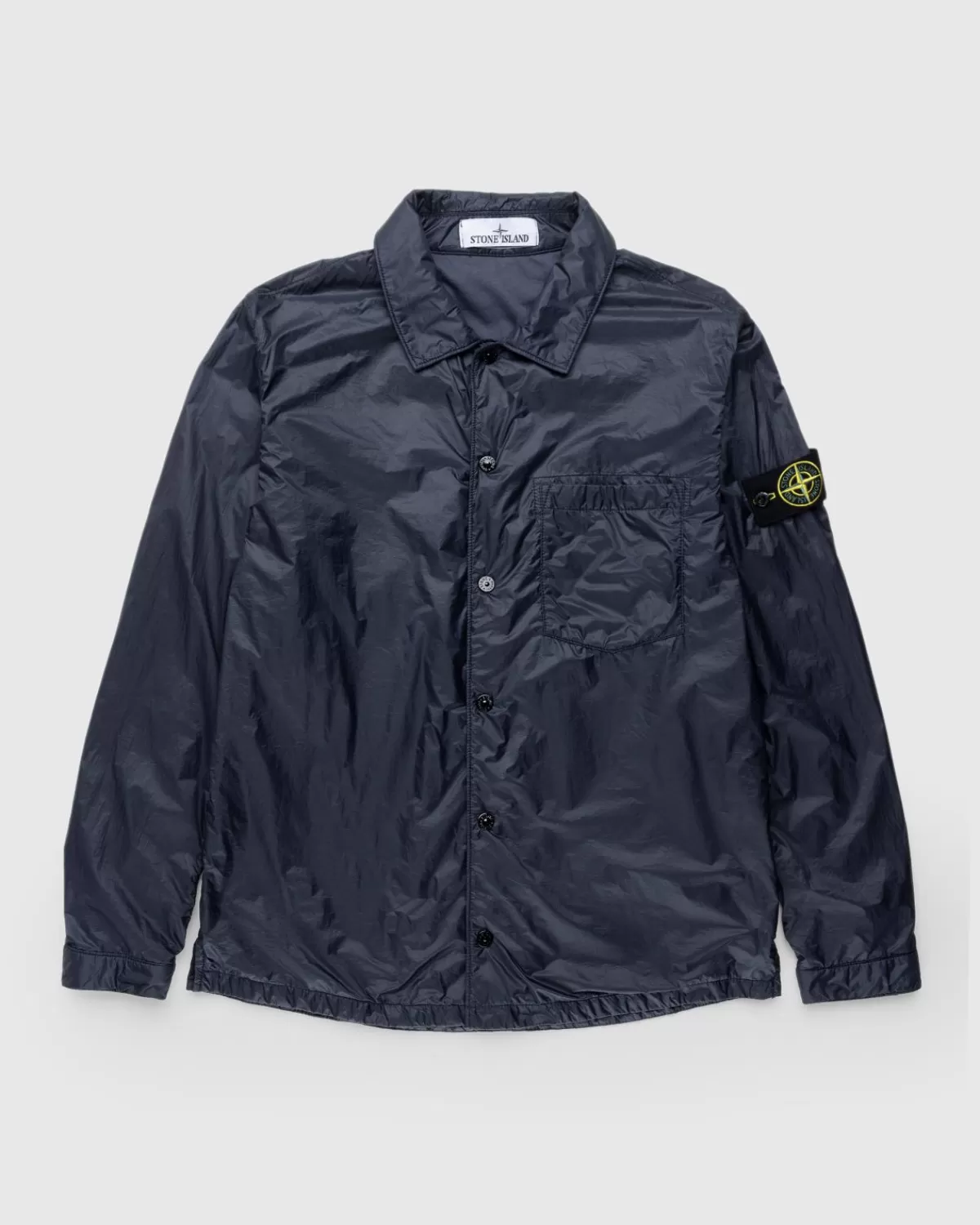 Overhemden^Stone Island Overshirt Marineblauw 11025