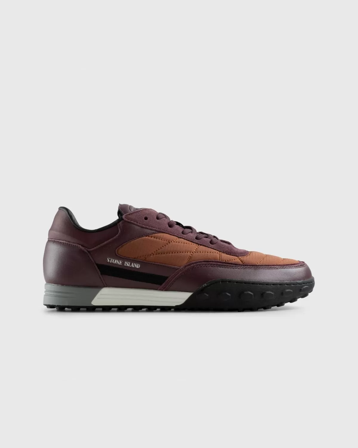 Stone Island Voetbalsneaker Bordeaux Flash Sale