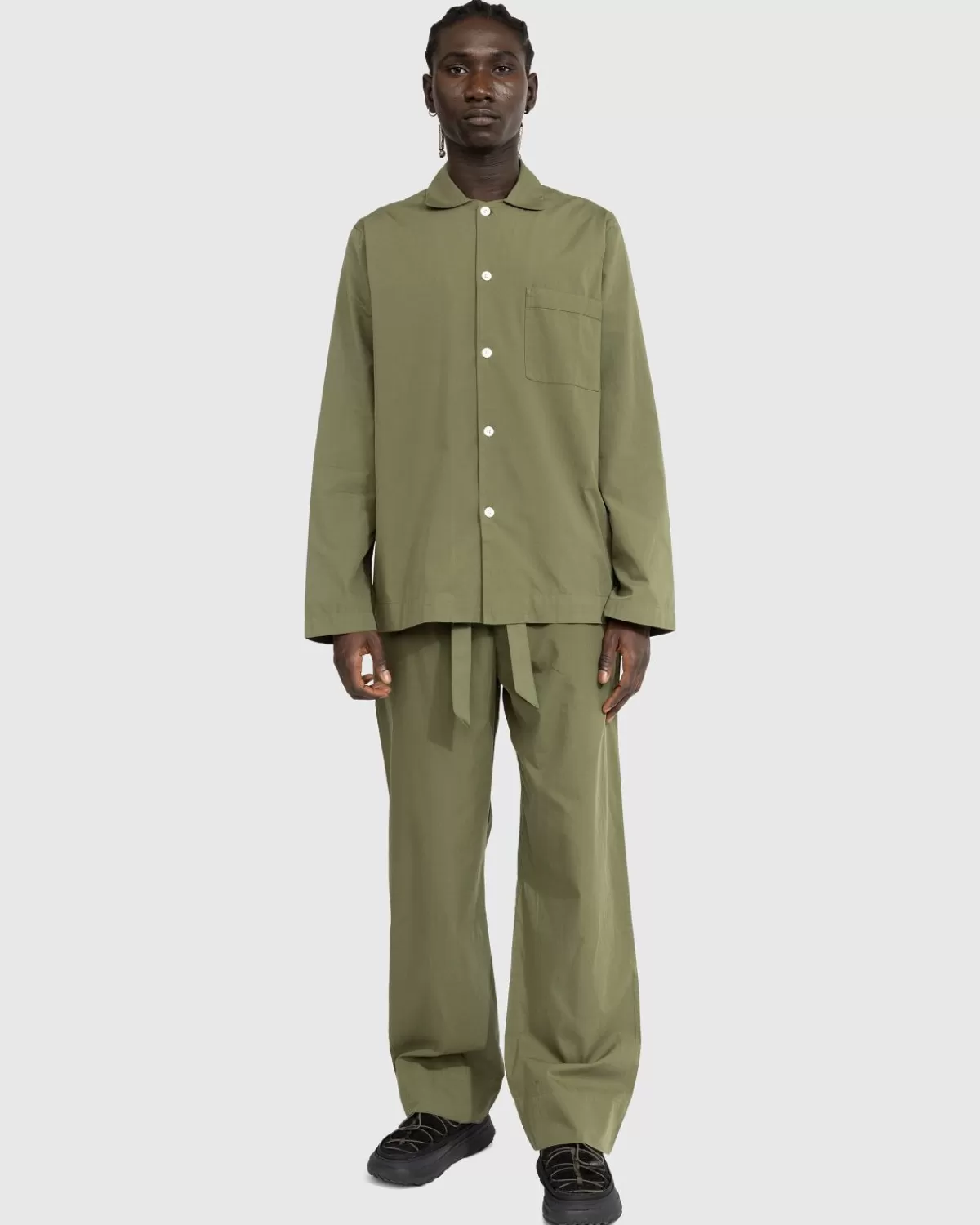 Loungekleding^Tekla Poplin Pyjamabroek Willow