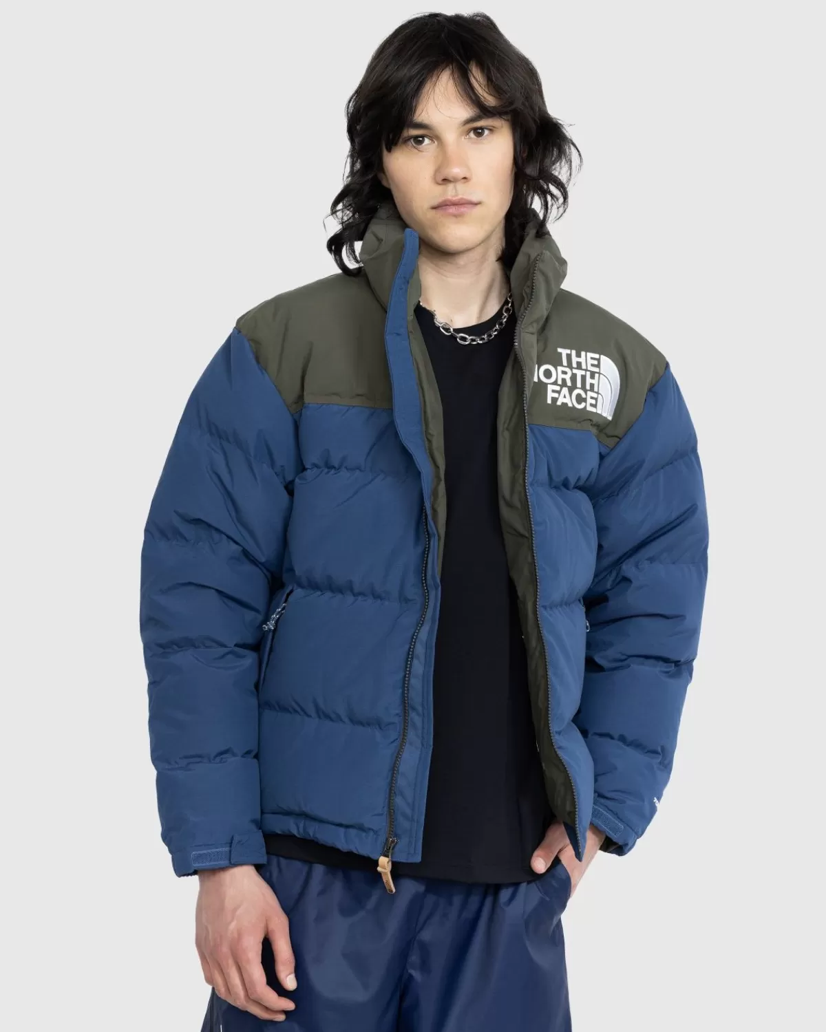 Bovenkleding^The North Face '92 Low-Fi Hi-Tek Nuptse Shady Blue/Nieuw Taupe Groen