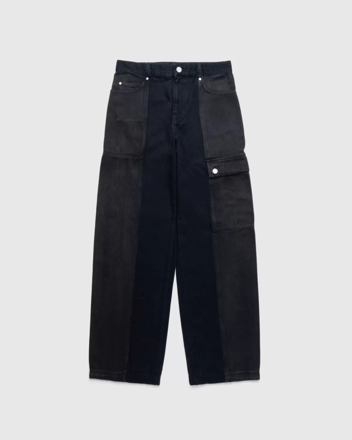 Broek^Trussardi Cargo-Denim Met Vijf Zakken, Zwart