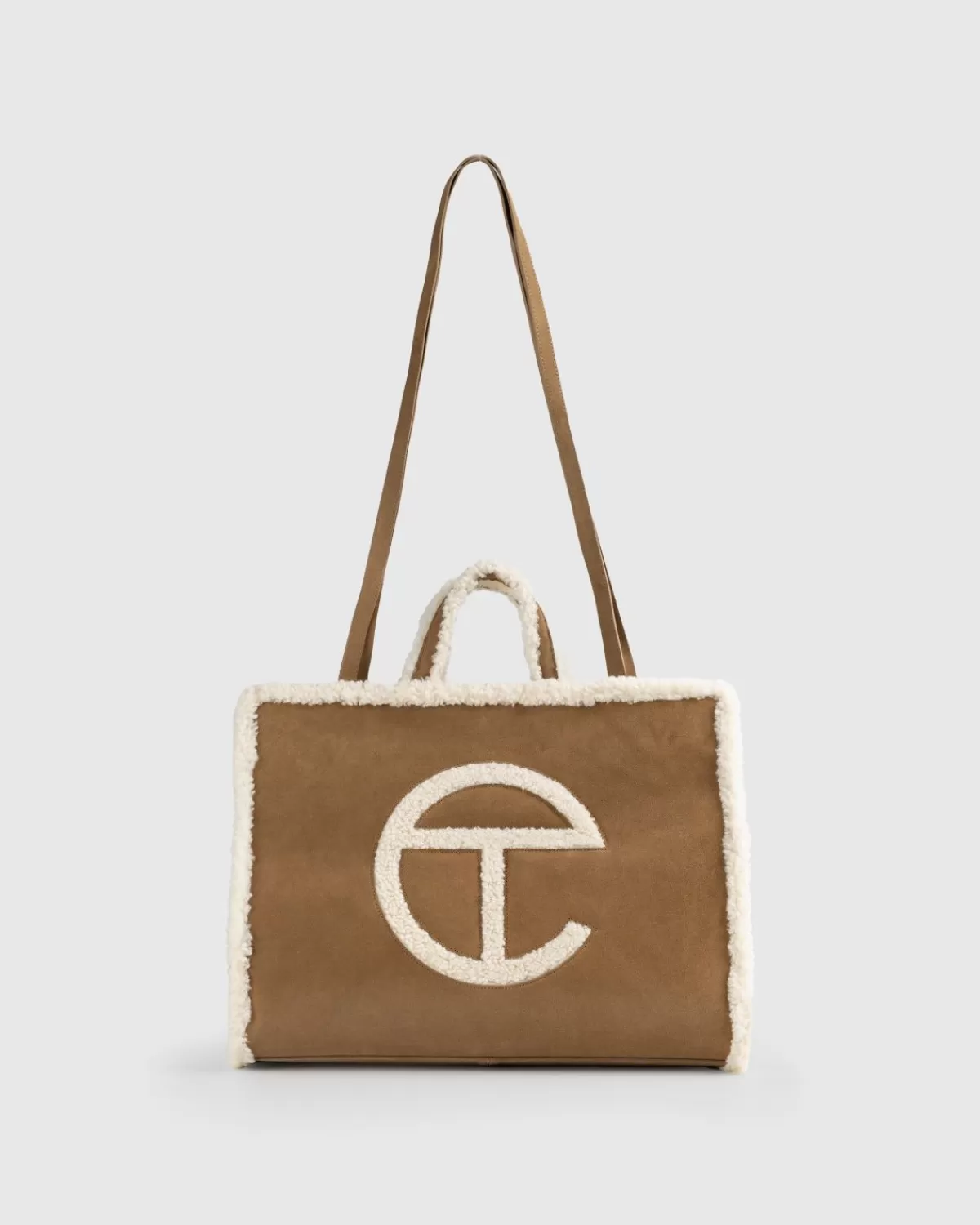 Ugg X Telfar Suede Grote Shopper Kastanje Clearance