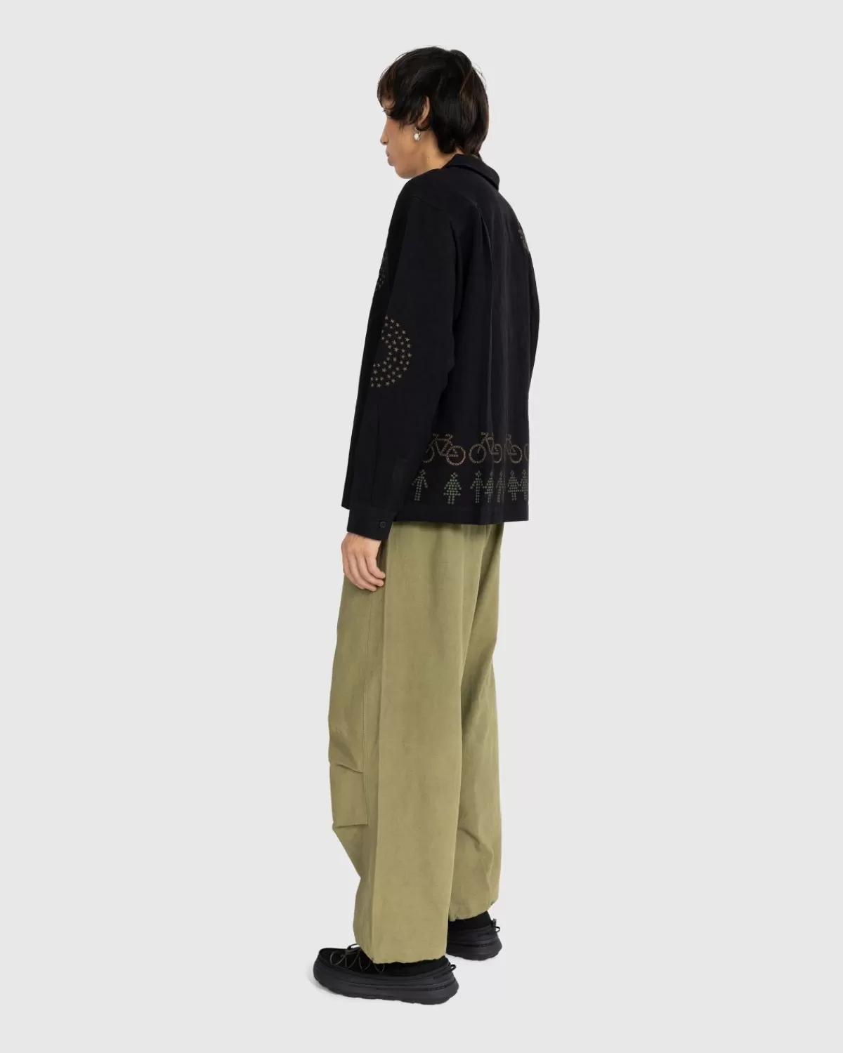 Bovenkleding^Story mfg. Verhaal Mfg. Short On Time Jacket Black Solar Trip