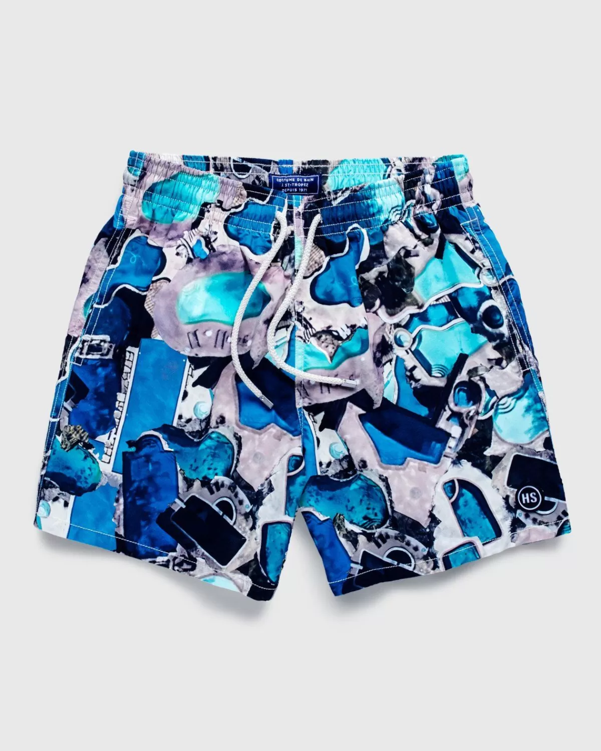 Vilebrequin X Highsnobiety Patroonshort Blauw Discount