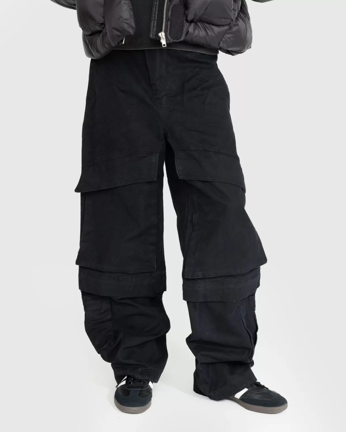 Broek^Entire Studios Volledige Studio'S Hard Cargo Black