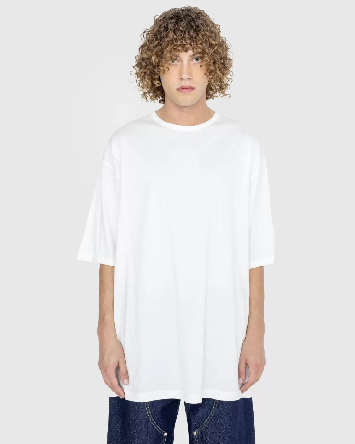 Y-3 Boxy Katoenen T-Shirt Gebroken Wit Cheap