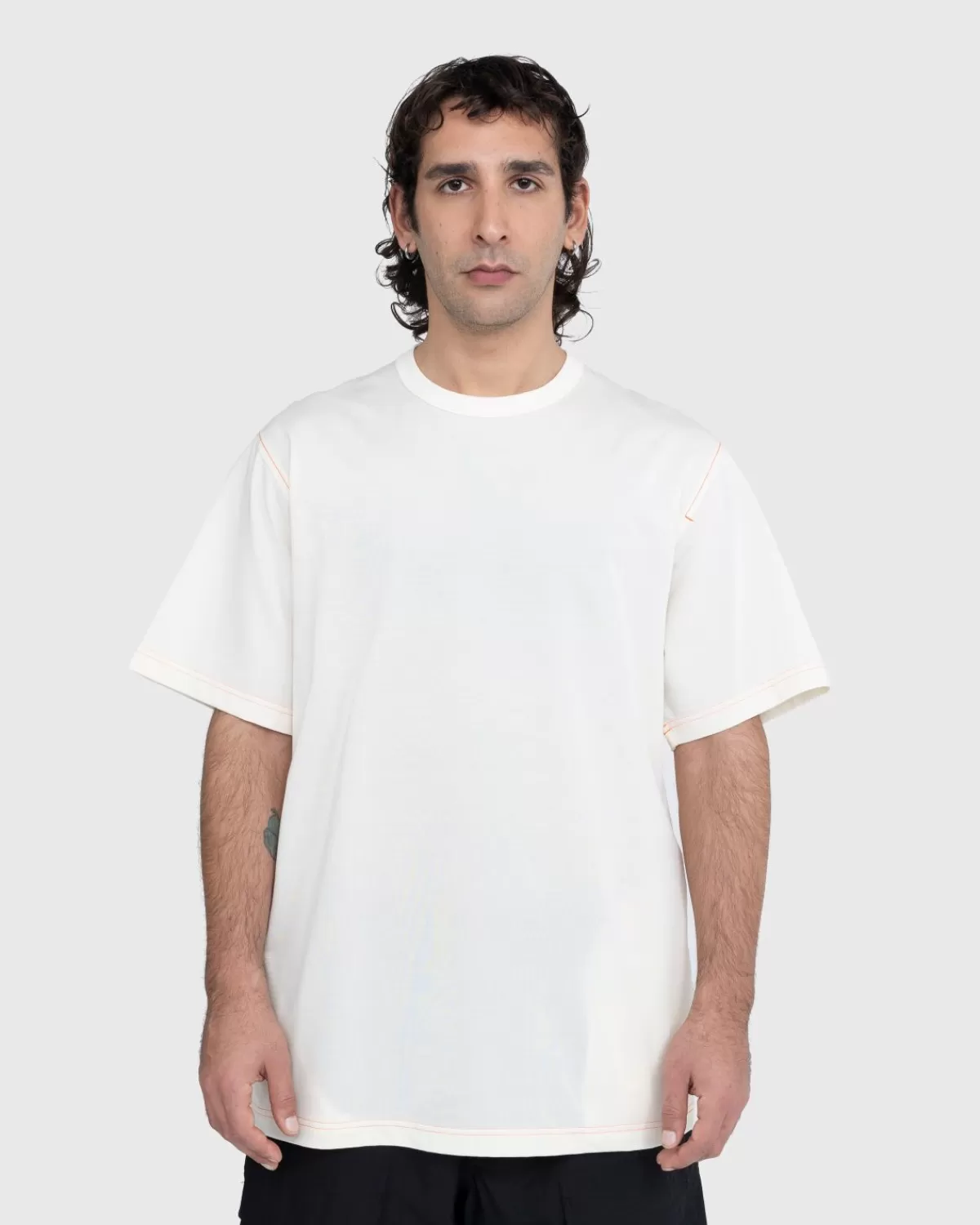 Y-3 T-Shirt Met Korte Mouwen Beige Hot