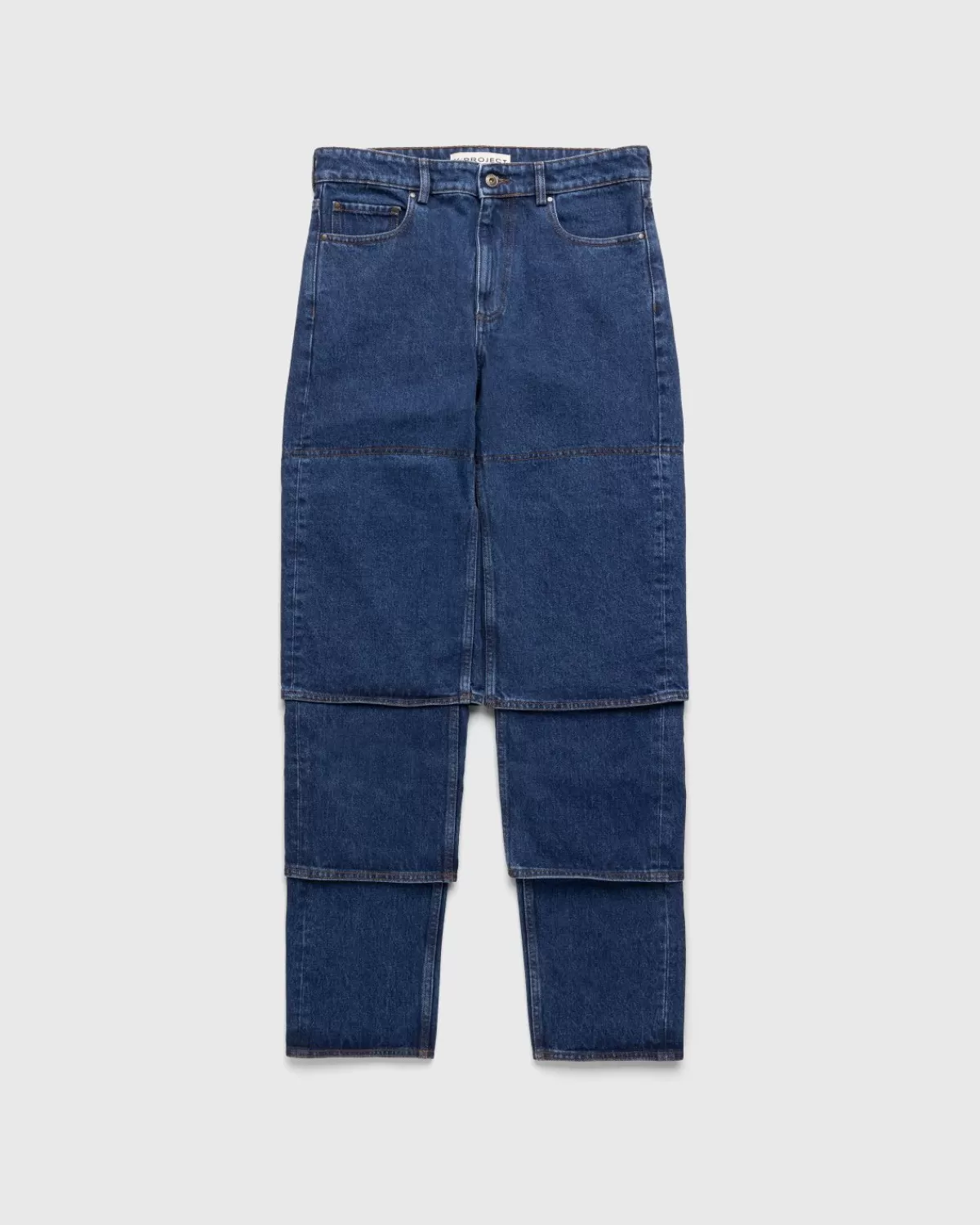 Broek^Y/Project Klassieke Jeans Met Meerdere Manchetten Blauw