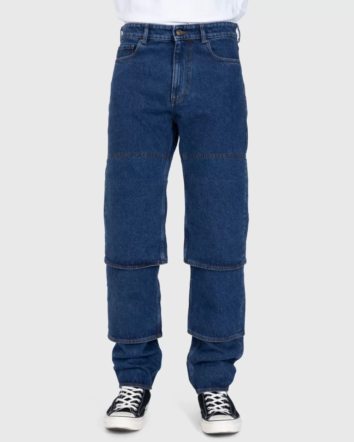 Broek^Y/Project Klassieke Jeans Met Meerdere Manchetten Blauw