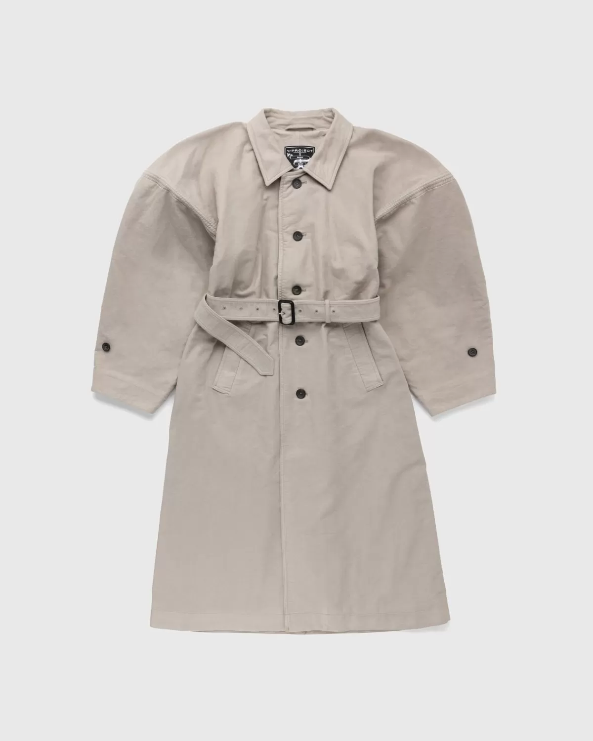 Bovenkleding^Y/Project Wire Maxi-Trenchcoat Bruin